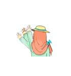 Miki (Hijab Girl)（個別スタンプ：9）