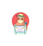 Miki (Hijab Girl)（個別スタンプ：18）