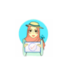 Miki (Hijab Girl)（個別スタンプ：19）