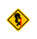 Traffic signs behavior（個別スタンプ：6）