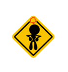Traffic signs behavior（個別スタンプ：10）