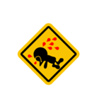 Traffic signs behavior（個別スタンプ：13）