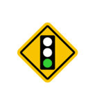 Traffic signs behavior（個別スタンプ：18）