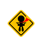 Traffic signs behavior（個別スタンプ：26）