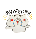 ハチワレネコのおにぎり（個別スタンプ：1）