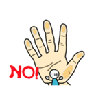 The life of small man and big hand（個別スタンプ：2）