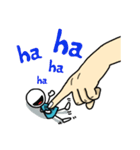The life of small man and big hand（個別スタンプ：3）