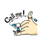 The life of small man and big hand（個別スタンプ：4）