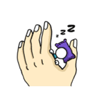The life of small man and big hand（個別スタンプ：8）