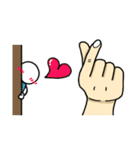 The life of small man and big hand（個別スタンプ：9）