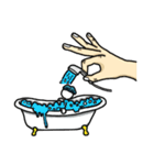 The life of small man and big hand（個別スタンプ：12）