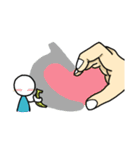 The life of small man and big hand（個別スタンプ：29）