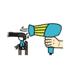 The life of small man and big hand（個別スタンプ：38）
