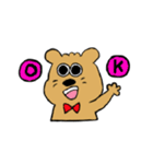 くま、時々、うさぎ（個別スタンプ：1）