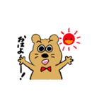 くま、時々、うさぎ（個別スタンプ：19）
