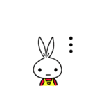 a rabbit with overalls（個別スタンプ：2）