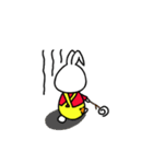 a rabbit with overalls（個別スタンプ：5）