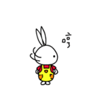 a rabbit with overalls（個別スタンプ：10）