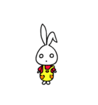 a rabbit with overalls（個別スタンプ：13）