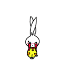 a rabbit with overalls（個別スタンプ：19）