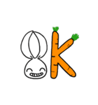 a rabbit with overalls（個別スタンプ：23）