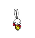 a rabbit with overalls（個別スタンプ：24）