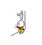 a rabbit with overalls（個別スタンプ：28）