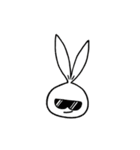 a rabbit with overalls（個別スタンプ：30）