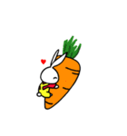 a rabbit with overalls（個別スタンプ：31）