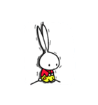 a rabbit with overalls（個別スタンプ：33）