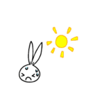 a rabbit with overalls（個別スタンプ：34）