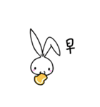 a rabbit with overalls（個別スタンプ：37）