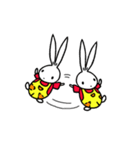 a rabbit with overalls（個別スタンプ：38）