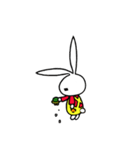 a rabbit with overalls（個別スタンプ：39）
