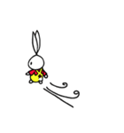 a rabbit with overalls（個別スタンプ：40）