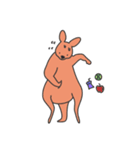 kangaroo and family（個別スタンプ：3）