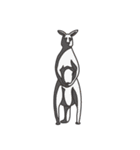 kangaroo and family（個別スタンプ：29）