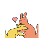 kangaroo and family（個別スタンプ：36）