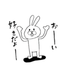 出っ歯うさぎ「好き」（個別スタンプ：2）