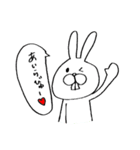 出っ歯うさぎ「好き」（個別スタンプ：13）