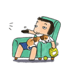 a dog person (boy version)（個別スタンプ：3）