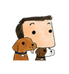 a dog person (boy version)（個別スタンプ：11）