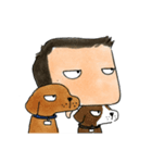 a dog person (boy version)（個別スタンプ：12）