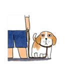 a dog person (boy version)（個別スタンプ：19）