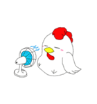 元気で可愛いニワトリ（個別スタンプ：4）
