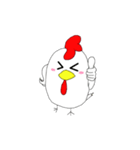 元気で可愛いニワトリ（個別スタンプ：6）