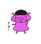 brave little pig（個別スタンプ：18）