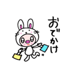 キュートなこぶたちゃん（個別スタンプ：4）
