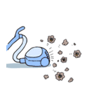 ホコリ先輩とホコリ達（個別スタンプ：34）