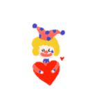 One of the golden hair clowns（個別スタンプ：16）